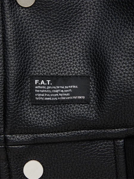 F.A.T.】 COOPERS (フェイクレザージャケット) Black - STORAGE