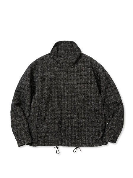 CALEE】 WOOL TWEED STAND JACKET ＜BRITISH WOOL＞ (ウールツイード スタンドカラージャケット) Black  - STORAGE STORE ストレイジストア 宮城県,仙台市,公式通販,セレクトショップ,通販