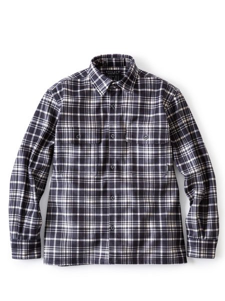 【EVILACT】 HEAVY CHECK PT LS (L/S プリントチェックシャツ) Black Check - STORAGE STORE  ストレイジストア 宮城県,仙台市,公式通販,セレクトショップ,通販