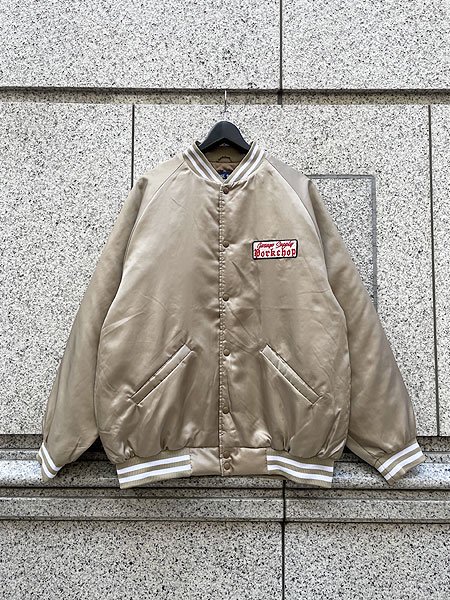 PORKCHOP GARAGE SUPPLY 】 SATIN SPORT JKT (サテン スポーツ ジャケット ) Gold - STORAGE  STORE ストレイジストア 宮城県,仙台市,公式通販,セレクトショップ,通販