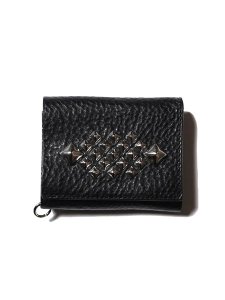 <img class='new_mark_img1' src='https://img.shop-pro.jp/img/new/icons43.gif' style='border:none;display:inline;margin:0px;padding:0px;width:auto;' />【CALEE】 STUDS LEATHER MULTI WALLET (レザーマルチウォレット) Black