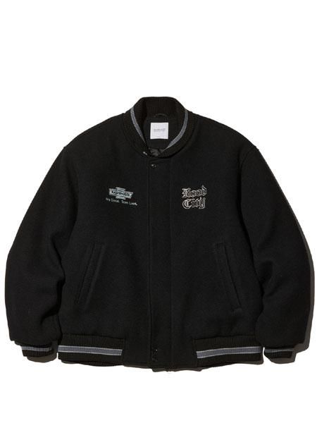 40% OFF SALE 【RADIALL】 HOOD CITY - VARCITY JACKET (スタジャン/スタジアムジャケット) Black  - STORAGE STORE ストレイジストア 宮城県,仙台市,公式通販,セレクトショップ,通販