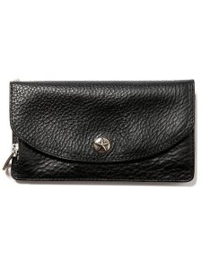 <img class='new_mark_img1' src='https://img.shop-pro.jp/img/new/icons43.gif' style='border:none;display:inline;margin:0px;padding:0px;width:auto;' />【CALEE】 SILVER STAR CONCHO LEATHER LONG WALLET (レザーロングウォレット) Black