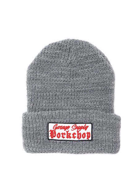 PORKCHOP GARAGE SUPPLY】 O.E.KNIT CAP (ワッペン ニットキャップ