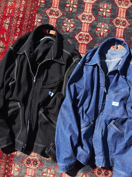 ジャケット・アウター RADIALL STEPSIDES ZIPUP BLOUSON (Indigo) RADIALL/ラディアル/STEPSIDES - ZIP UP BLOUSON /デニムジップ