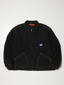 <img class='new_mark_img1' src='https://img.shop-pro.jp/img/new/icons43.gif' style='border:none;display:inline;margin:0px;padding:0px;width:auto;' />【RADIALL】 STEPSIDES - ZIP UP BLOUSON (デニム ジップアップ ブルゾン) Black