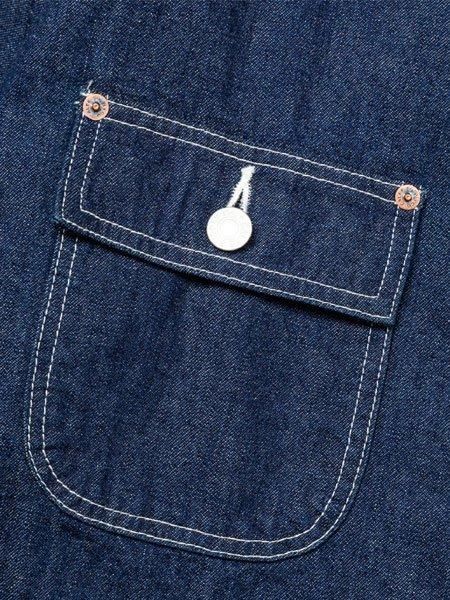 CALEE ネイビー カバーオール CALEE/キャリー】VINTAGE TYPE DENIM COVERALL OW INDIGO BLUE