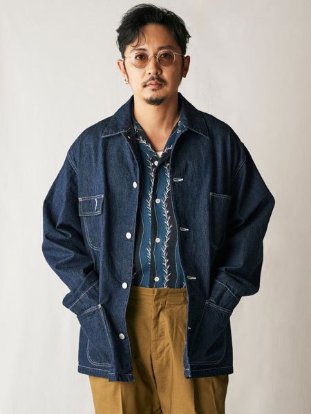 30% OFF SALE 【 CALEE 】9.5OZ DENIM COVERALL ( デニム カバーオール ) Indigo Blue -  STORAGE STORE ストレイジストア 宮城県,仙台市,公式通販,セレクトショップ,通販