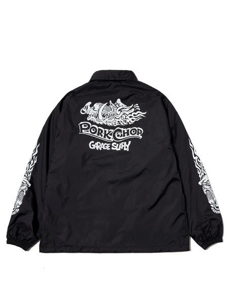 PORKCHOP GARAGE SUPPLY 】×【 MASSES 】 NYLON JKT HOG P ( ナイロン コーチジャケット ) Black  - STORAGE STORE ストレイジストア 宮城県,仙台市,公式通販,セレクトショップ,通販