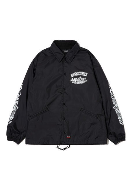 【 PORKCHOP GARAGE SUPPLY 】×【 MASSES 】 NYLON JKT HOG P ( ナイロン コーチジャケット )  Black - STORAGE STORE ストレイジストア 宮城県,仙台市,公式通販,セレクトショップ,通販