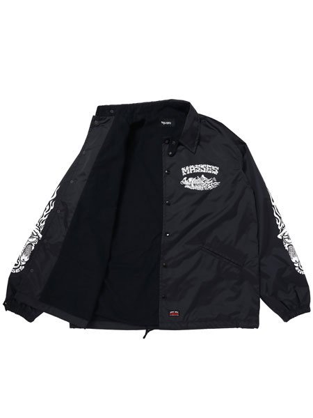 PORKCHOP GARAGE SUPPLY 】×【 MASSES 】 NYLON JKT HOG P ( ナイロン コーチジャケット ) Black  - STORAGE STORE ストレイジストア 宮城県,仙台市,公式通販,セレクトショップ,通販