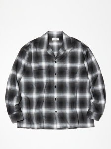 <img class='new_mark_img1' src='https://img.shop-pro.jp/img/new/icons1.gif' style='border:none;display:inline;margin:0px;padding:0px;width:auto;' />RADIALL BELAIR - OPEN COLLARED SHIRT L/S (L/S 졼å) Black