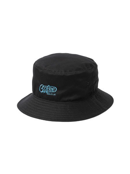 【 CALEE 】 EMBROIDERY & WAPPEN BUCKET HAT ＜TYPE A＞ ( ツイル バケットハット ) Black -  STORAGE STORE ストレイジストア 宮城県,仙台市,公式通販,セレクトショップ,通販