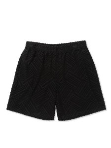 <img class='new_mark_img1' src='https://img.shop-pro.jp/img/new/icons1.gif' style='border:none;display:inline;margin:0px;padding:0px;width:auto;' /> CALEE  PILE JACQUARD RELAX SHORTS ( ѥ 硼ȥѥ ) Black