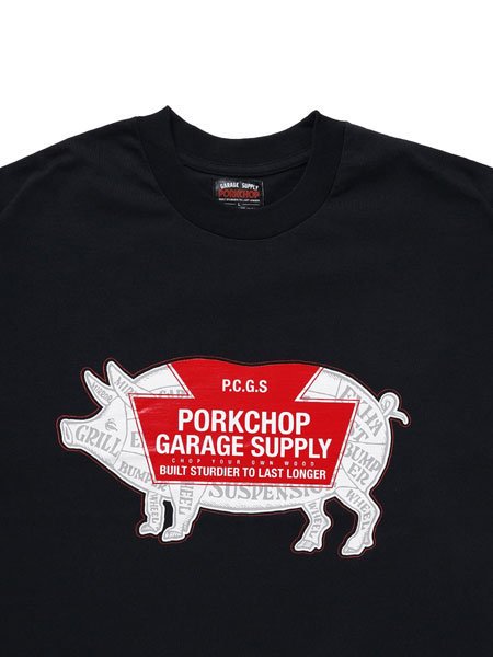 PORKCHOP GARAGE SUPPLY 】 LOGO PORK TEE ( ワイドシルエット ...