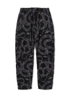 <img class='new_mark_img1' src='https://img.shop-pro.jp/img/new/icons43.gif' style='border:none;display:inline;margin:0px;padding:0px;width:auto;' /> CALEE  R/P ALLOVER SNAKE PATTERN EASY TROUSERS LIMITED ( ͡ѥ  ȥ饦ѥ ) Black