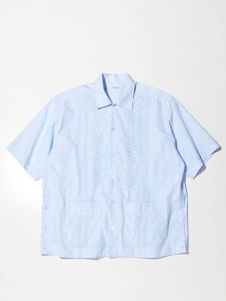 ラスト1点 【 Radiall 】 CUBA - OPEN Collared SHIRT S/S ( S/S キューバシャツ ) Blue - Storage STORE ストレイジストア 宮城県