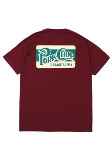 <img class='new_mark_img1' src='https://img.shop-pro.jp/img/new/icons43.gif' style='border:none;display:inline;margin:0px;padding:0px;width:auto;' /> PORKCHOP GARAGE SUPPLY  SQUARE LOGO TEE ( S/S ץ T ) Burgundy