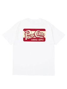 <img class='new_mark_img1' src='https://img.shop-pro.jp/img/new/icons43.gif' style='border:none;display:inline;margin:0px;padding:0px;width:auto;' /> PORKCHOP GARAGE SUPPLY  SQUARE LOGO TEE ( S/S ץ T ) White