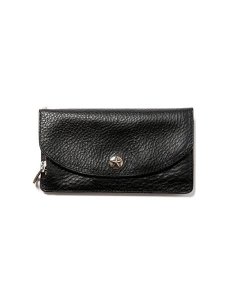 <img class='new_mark_img1' src='https://img.shop-pro.jp/img/new/icons43.gif' style='border:none;display:inline;margin:0px;padding:0px;width:auto;' /> CALEE  SILVER STAR CONCHO LEATHER LONG WALLET ( 쥶 󥰥å ) Black