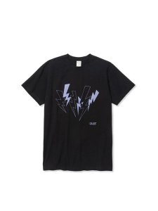 <img class='new_mark_img1' src='https://img.shop-pro.jp/img/new/icons1.gif' style='border:none;display:inline;margin:0px;padding:0px;width:auto;' /> CALEE  STRETCH THUNDER BOLT TEE ( S/S ȥå ץ T ) Black