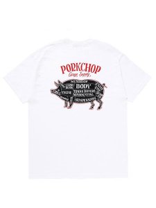 <img class='new_mark_img1' src='https://img.shop-pro.jp/img/new/icons1.gif' style='border:none;display:inline;margin:0px;padding:0px;width:auto;' /> PORKCHOP GARAGE SUPPLY  PORK BACK TEE ( S/S ץ T ) White