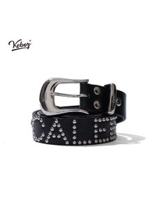 <img class='new_mark_img1' src='https://img.shop-pro.jp/img/new/icons43.gif' style='border:none;display:inline;margin:0px;padding:0px;width:auto;' /> CALEE ۡߡ KEBOZ  STUDS LEATHER BELT ( å 쥶 ٥ ) Black