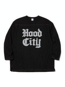 <img class='new_mark_img1' src='https://img.shop-pro.jp/img/new/icons43.gif' style='border:none;display:inline;margin:0px;padding:0px;width:auto;' /> RADIALL  HOOD CITY - FOOTBALL T-SHIRT CROPPED SLEEVE ( եåȥܡ  T ) Black