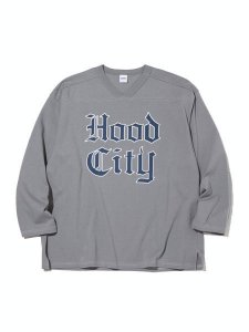 <img class='new_mark_img1' src='https://img.shop-pro.jp/img/new/icons43.gif' style='border:none;display:inline;margin:0px;padding:0px;width:auto;' /> RADIALL  HOOD CITY - FOOTBALL T-SHIRT CROPPED SLEEVE ( եåȥܡ  T ) Steel Gray