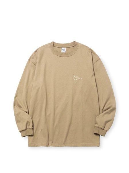トップス CALEE Drop shoulder L/S tee CALEE 】 CALEE LOGO DROP L/S TEE ( ドロップショルダー L/S T