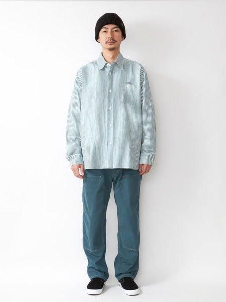 30% OFF SALE 【 RADIALL 】 WHEELS - REGULAR COLLARED SHIRT L/S ( L/S ストライプ ワーク シャツ ) Green - STORAGE STORE ストレイジストア 宮城県,仙台市,公式通販,セレクトショップ,通販 30% OFF SALE 【 RADIALL 】 WHEELS - REGULAR COLLARED SHIRT L/S ( L/S ストライプ ワーク シャツ ) Green - STORAGE STORE ストレイジストア 宮城県,仙台市,公式通販,セレクトショップ,通販