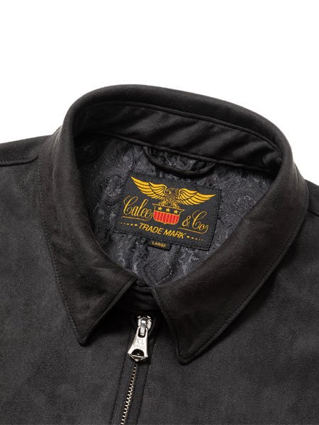 CALEE 】 FAUX SUEDE HARRINGTON JACKET ( フェイクスエード ハリントンタイプ ジャケット ) Black -  STORAGE STORE ストレイジストア 宮城県,仙台市,公式通販,セレクトショップ,通販