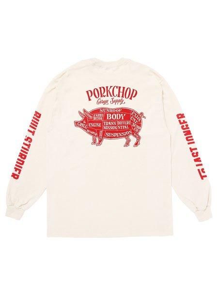 PORKCHOP ポークチョップ PORK BACK TEE グレー Sサイズ