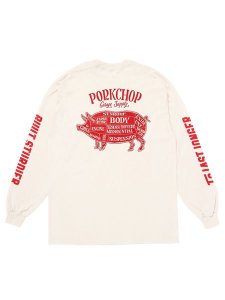 <img class='new_mark_img1' src='https://img.shop-pro.jp/img/new/icons1.gif' style='border:none;display:inline;margin:0px;padding:0px;width:auto;' /> PORKCHOP GARAGE SUPPLY  PORK BACK L/S TEE ( L/S ץ T ) Natural