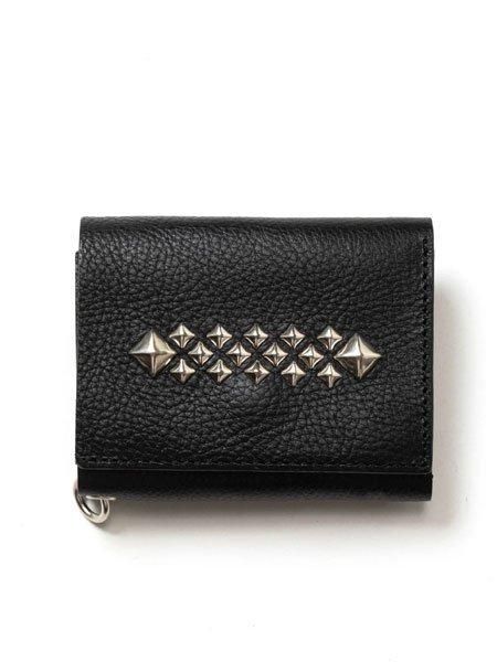 CALEE 】 STUDS LEATHER MULTI WALLET ( スタッズ レザー マルチ