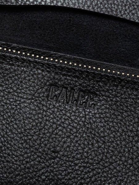 Calee キャリー スタッズ ロングウォレット ブラック CALEE - STUDS LEATHER LONG WALLET (BLACK) / スタッズ レザー