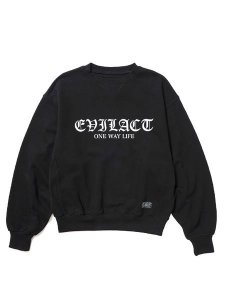 <img class='new_mark_img1' src='https://img.shop-pro.jp/img/new/icons16.gif' style='border:none;display:inline;margin:0px;padding:0px;width:auto;' />30% OFF SALE  EVILACT  HEAVY CREW ( 롼ͥå å ) Black