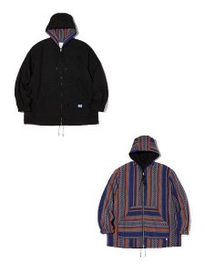 <img class='new_mark_img1' src='https://img.shop-pro.jp/img/new/icons1.gif' style='border:none;display:inline;margin:0px;padding:0px;width:auto;' /> RADIALL  EL CAMINO - REVERSIBLE HOODIE JACKET ( С֥ ա 㥱å ) Black