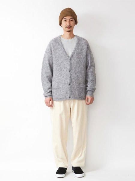 RADIALL 】 ERCOL - CARDIGAN SWEATER L/S (モヘアカーディガン) Ice