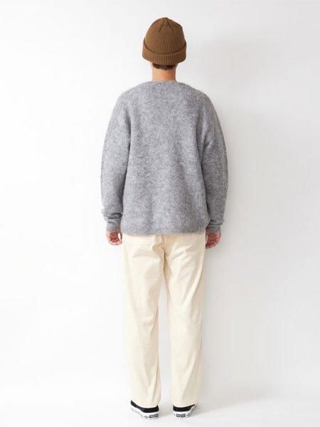RADIALL 】 ERCOL - CARDIGAN SWEATER L/S (モヘアカーディガン) Ice