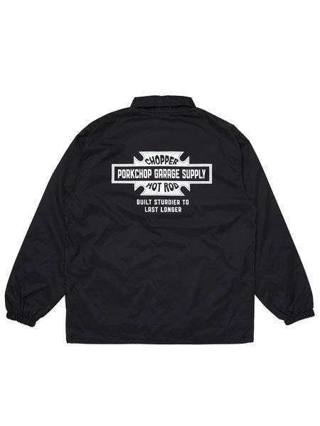 PORKCHOP GARAGE SUPPLY 】 BAR&SHIELD COACH JKT ( コーチジャケット ) Black - STORAGE  STORE ストレイジストア 宮城県,仙台市,公式通販,セレクトショップ,通販