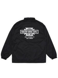 <img class='new_mark_img1' src='https://img.shop-pro.jp/img/new/icons1.gif' style='border:none;display:inline;margin:0px;padding:0px;width:auto;' /> PORKCHOP GARAGE SUPPLY  BAR&SHIELD COACH JKT ( 㥱å ) Black