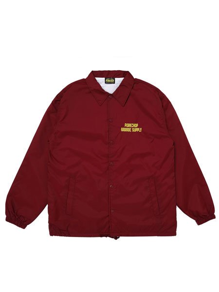 PORKCHOP GARAGE SUPPLY 】 BAR&SHIELD COACH JKT ( コーチジャケット ) Burgundy -  STORAGE STORE ストレイジストア 宮城県,仙台市,公式通販,セレクトショップ,通販