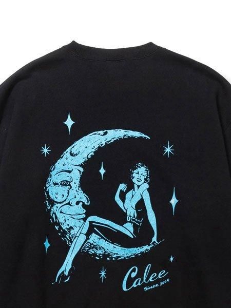 CALEE 】 SYNDICATE RETRO GIRL CREW NECK SW ＜NATURALLY PAINT