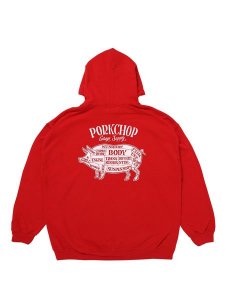 <img class='new_mark_img1' src='https://img.shop-pro.jp/img/new/icons1.gif' style='border:none;display:inline;margin:0px;padding:0px;width:auto;' /> PORKCHOP GARAGE SUPPLY  PORK BACK HOODIE ( ץ륪С ѡ ) RedWhite