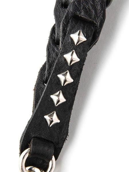 CALEE LEATHER NECK STRAP ネックストラップ CALEE/キャリー STUDS LEATHER NECK STRAP ネックストラップ