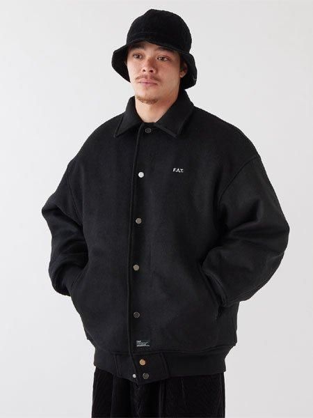 F.A.T. 】 WOOPERS ( ウール リブ ブルゾン ) Black - STORAGE STORE