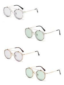 <img class='new_mark_img1' src='https://img.shop-pro.jp/img/new/icons1.gif' style='border:none;display:inline;margin:0px;padding:0px;width:auto;' /> CALEE  FLIP UP TYPE CIRCLE METAL GLASSES ( եåץå  饷 ) 