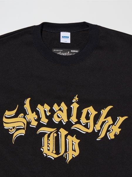 適当な価格 RADIALL 】×【Straight Up】 Straight Up - CREW NECK ミュージシャン
