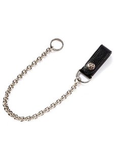 <img class='new_mark_img1' src='https://img.shop-pro.jp/img/new/icons1.gif' style='border:none;display:inline;margin:0px;padding:0px;width:auto;' /> CALEE  SILVER STAR CONCHO LEATHER WALLET CHAIN ( 쥶 åȥ ) Black